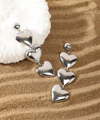 SOHI The Hearts Drop Earrings Alloy Drops & Danglers