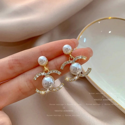 MAHADEV CREATION Korean Rose Gold Earring For Women Crystal Alloy Stud Earring