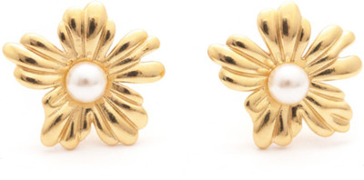 KAYYA21 FLORAL EARRING Stainless Steel Stud Earring
