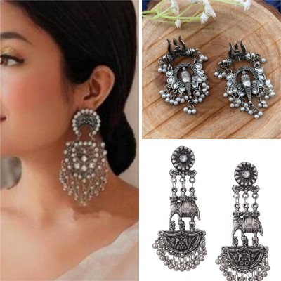 Dev Fashion fashionable combo earring Beads Alloy Jhumki Earring