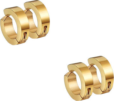 Fashion Frill Trendy & Stylish Cool Dude Gold Magnet Bali For Men Valentine Special Alloy Stud Earring