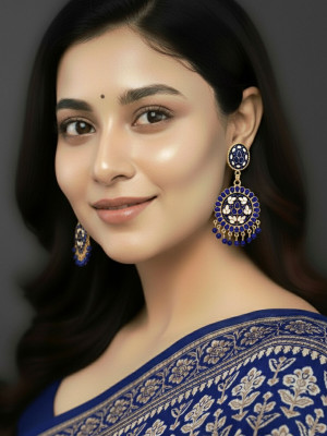 alysa Gold Plated Premium Meena Alloy Drops & Danglers