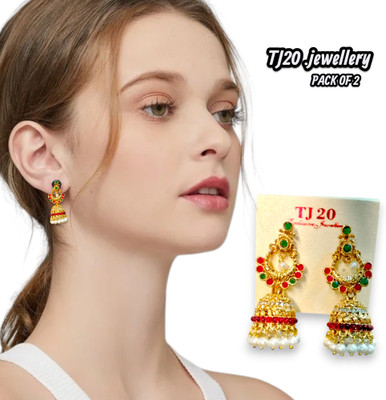 Aikart TJ 20 P1 Amber Crystal Stud Earring