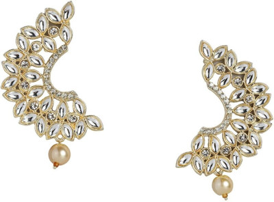 ANOUK Gold-Plated kundan Studded stylish fancy Earrings for women and girls Brass Drops & Danglers