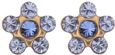 STUDEX Daisy Light Sapphire – September Sapphire 24K Pure Gold Plated Metal Stud Earring