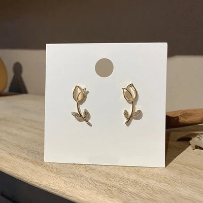 estailo fashion Pearlfect Floral Gleam Earrings Alloy Earring Set