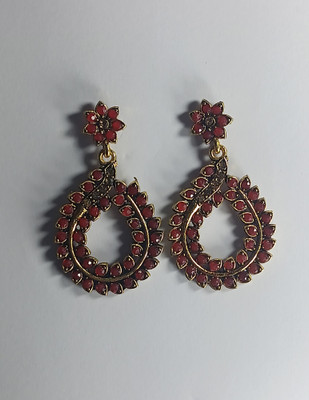AZTAZ Unique and colorful beautifully designed Chandbali Earring Imitation Alloy Chandbali Earring