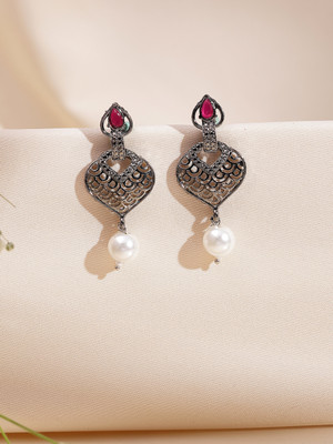 Adiva ADVPP000ER00147_RB Brass Drops & Danglers
