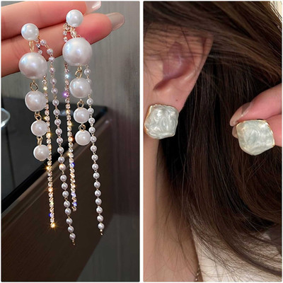 Zestapvt Fashioble style Korean & Classic Earrings Combo Set For Women Alloy Drops & Danglers