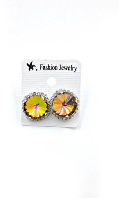 REQUANCE Rainbow Shine Studs Metal Stud Earring