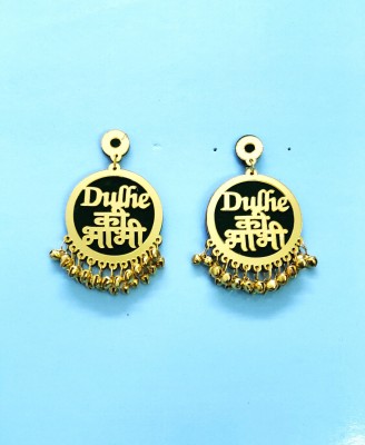 Beauty World Dulhe Ki Bhabhi Earring Hanging For Wedding Bronze Jhumki Earring