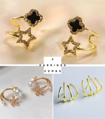 NKS Korean Earrings | Earrings For Girls | Women Earrings | earrings Cubic Zirconia Alloy Stud Earring