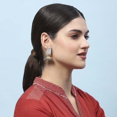 Biba BACWJNAERG00272AW24OXIDGLD Brass Jhumki Earring