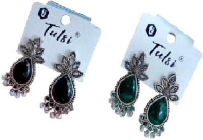 KUSHWAHA Stylish Combo of any 2 Pair Small Size Colorfull Jhumka/Jhumki Earring for Woman Alloy Jhumki Earring