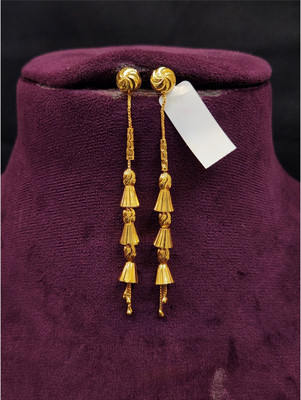 Ansh Enterpris Sui Dhaga Earring for Women and Girls Crystal Brass Stud Earring