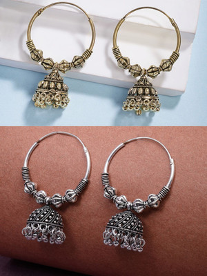 ANOUK Women Jhumki Earrings German Silver Jhumki Earring