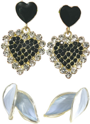 JassaJewelry Korean Elegant Stud Earrings for Girls and Women Alloy Stud Earring