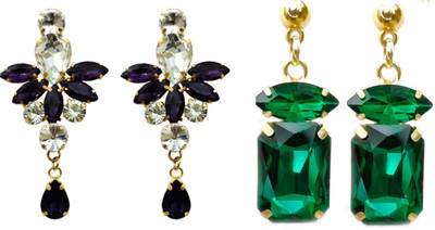 Hana creations Silver Plated Oxidised Traditional Jhumka/ Jhumki Earrings for Women and Girls Brass, Brass Earring Set