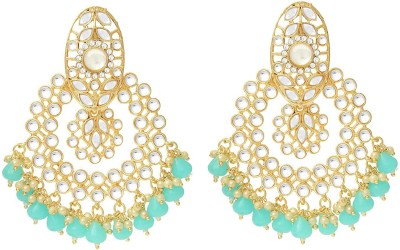 BUY FOR CHANGE LLP kundan pattern Alloy Chandbali Earring