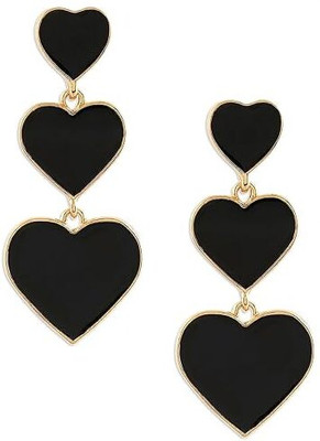 Anamya Collections Anti Tarnish Heart Earrings Alloy Stud Earring