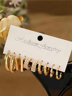 polluxcraft Combo For Women Girls Korean western Light Weight Stylish fancy Latest Pearl Alloy Stud Earring