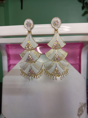 ABC Rajkot three layer trending earrings Alloy Jhumki Earring