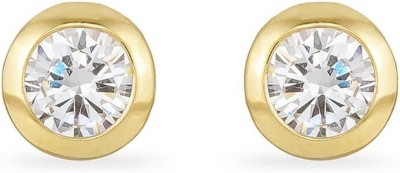 STUDEX 2MM April Crystal Gold Plated For Baby Stainless Steel Stud Earring
