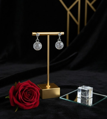 Drawingel Crystal ice- break earrings Plastic Drops & Danglers