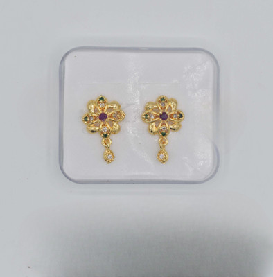 gvg small jhummakas Cubic Zirconia Alloy Jhumki Earring