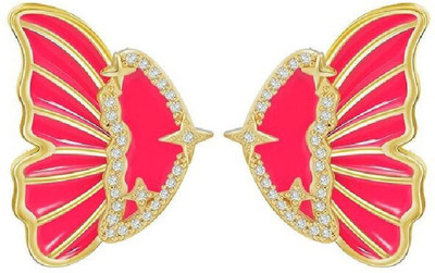 ZIVOM Butterfly Cubic Zirconia Copper Cuff Earring