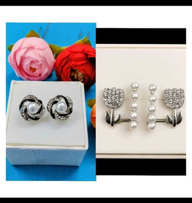 Nayma fashions western pearl earings Pearl Alloy Earring Set