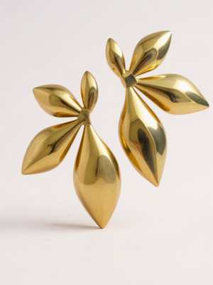 RAPPERSSHOP Gold leaf earrings Alloy Stud Earring, Earring Set