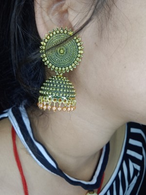 Balajiionlines Latest Collection Kundan Jhumka earrings for Girls and Woman Brass Jhumki Earring