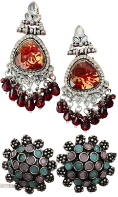 SKG Fashions Simple Elegant Versatile Earring Set for Women Alloy Earring Set
