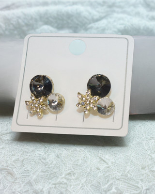 KaanPhool Clover Studs for Women Alloy, Brass Earring Set, Stud Earring Alloy, Brass Stud Earring