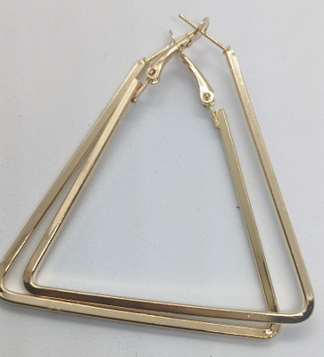 FNENTERPRISES Triangle gold earrings light waight decent design Alloy Hoop Earring