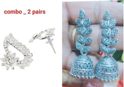MAHESHWARI FASHION CRAZE Traditional earrings combo pack of - 2 2 pairs Beads Alloy Jhumki Earring, Stud Earring
