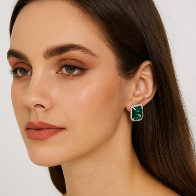 Zayofied Trendy Earring for Women Alloy Stud Earring