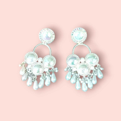 Classic Zewar style moti earring Beads Alloy, Brass Earring Set