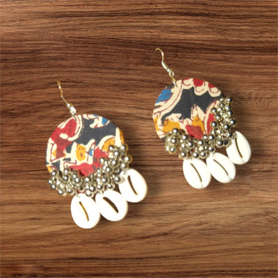 DIPRIYA GALLERY MULTICOLOR DROP EARRINGS 03 Fabric Stud Earring