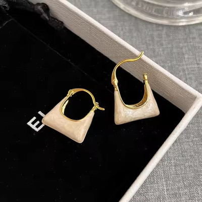 ADORNITY Handbag Design Earrings For Women Stainless Steel Drops & Danglers