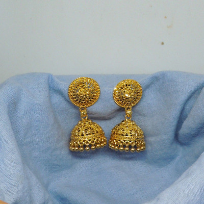 arch fashion Traditional 1 Gm Gold and Micron Plated Jhumki Earring for Women and Girls Alloy Jhumki Earring