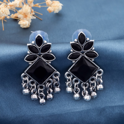 DEW MAT Women's Jewellery Earrings Pearl Jhumka / Jhumki Earrings for Girls Cubic Zirconia Zinc, Brass Drops & Danglers, Chandbali Earring, Rhinestone Studs