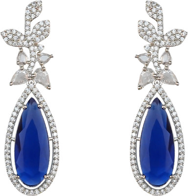 GEMRON JEWEL American Diamond Trendy Handmade Latest Earrings for Women, Girls and Her Cubic Zirconia, White Zircon Alloy, Copper Chandbali Earring, Stud Earring, Drops & Danglers, Cuff Earring GEMRON JEWEL American Diamond Trendy Handmade Latest Earrings for Women, Girls and Her Cubic Zirconia, White Zircon Alloy, Copper Chandbali Earring, Stud Earring, Drops & Danglers, Cuff Earring