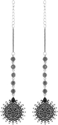 Voylla Leela Elegant Drop Earrings Crystal Brass Stud Earring