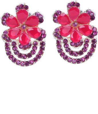 sunhari jewels Design405 Red Alloy Earring Set