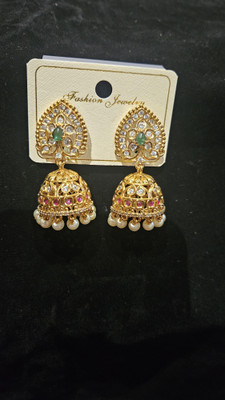 Abhesha Jewellery Aura Bell Drops Alloy Drops & Danglers