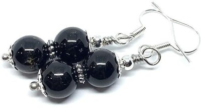 AIR9999 Natural Black Tourmaline Tops Jhumka Crystal Earring Pair For Women And Girls Crystal Crystal Jhumki Earring