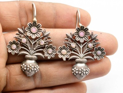 Prembhaya Earring133PINK German Silver Drops & Danglers