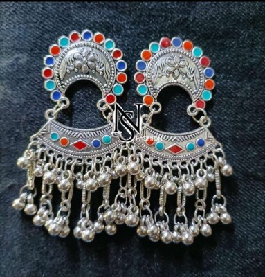 DF DEB FASHION top trending meenakari earring Beads Alloy Jhumki Earring, Drops & Danglers, Stud Earring